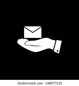 email in hand icon