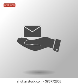email in hand icon