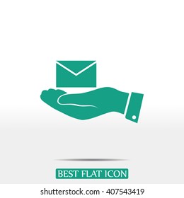 email in hand icon