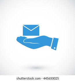 email in hand icon