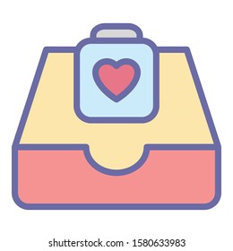 
Email, heart   Isolated Vector icon which can easily modify or edit
