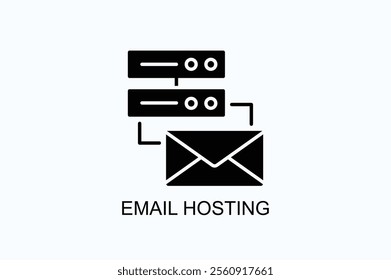 Email Hosting Vector, Icon Or Logo Sign Symbol Illustration