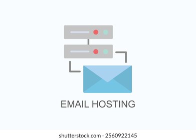 Email Hosting Vector, Icon Or Logo Sign Symbol Illustration