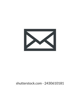Icono de correo electrónico, correo electrónico 1 ilustración vectorial