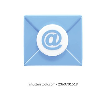 Email icon 3d element illustration