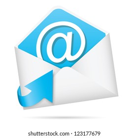 E-mail icon with arrow vector eps10