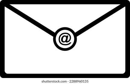 E-Mail-Symbol mit dem Symbol "at"