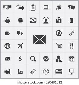 email icon. B2B icons universal set for web and mobile