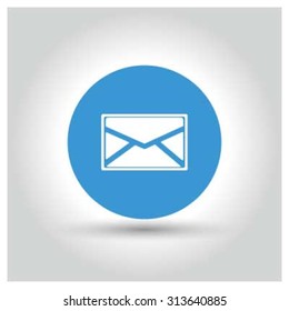 Email Icon. Black Pictogram. vector illustration