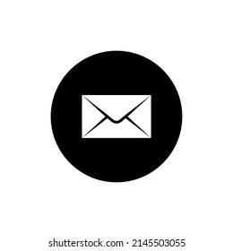 Email icon in black round