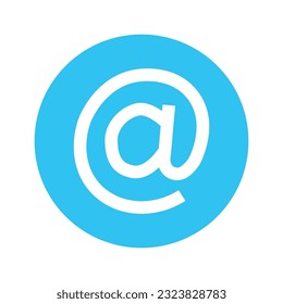 icono de correo electrónico en círculo azul
