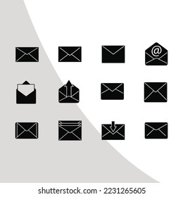 Paquete de iconos de correo electrónico, Relleno de iconos de correo electrónico, Eps de relleno de correo electrónico, Paquete de iconos, Eps de mensajes, correos, correo, correo, archivo de corte,