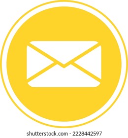 Email icon, email button, message icon