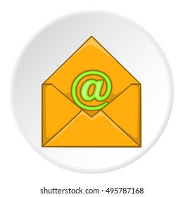 Email icon. Cartoon illustration of email vector icon for web