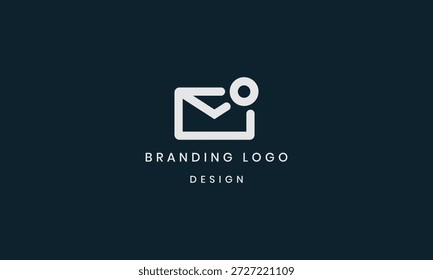 Email icon with checkmark. Closed email letter outline vector symbol.