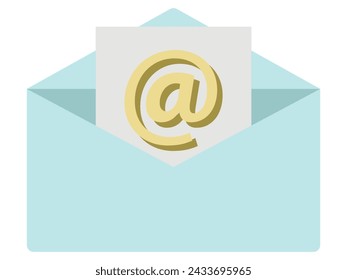 Email  icon in colors and vector format. 