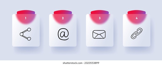 Email Icon. Communication, correspondence, digital messaging, inbox, electronic mail. Vector line icon for Business