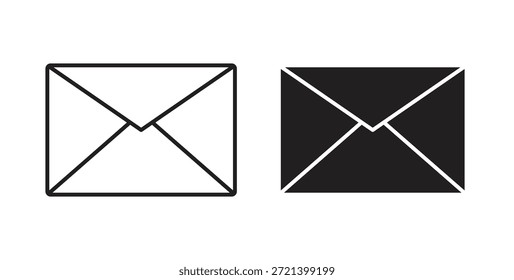 Conjunto de concepto de icono de correo electrónico. Colección de íconos simple