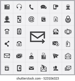 Email Icon. Contact Us Icons Universal Set For Web And Mobile