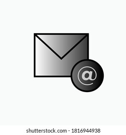 Email Icon. Correspondence Symbol - Vector Logo Template.