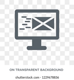 Email icon. Email design concept from Communication collection. Simple element vector illustration on transparent background.