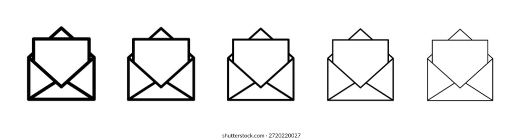 Design de ícone de e-mail, logotipo, aplicativo, UI. Ilustração vetorial, EPS