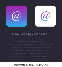Email icon design on modern flat background