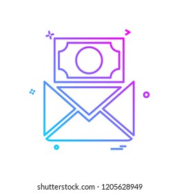 Email icon design vector