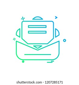 Email icon design vector