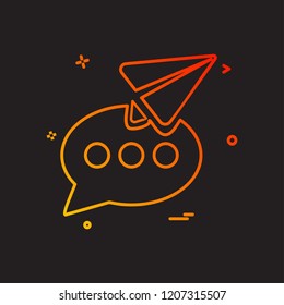 Email icon design vector