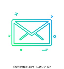 Email icon design vector