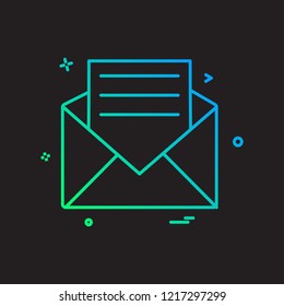 Email icon design vector