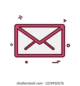 Email icon design vector