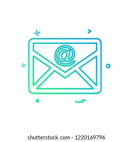Email icon design vector