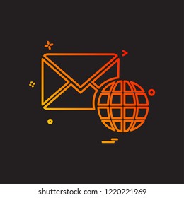 Email icon design vector