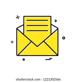 Email icon design vector