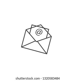 Email icon design. Vector illustration eps 10