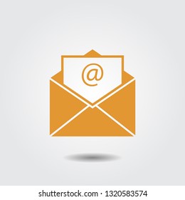 Email icon design. Vector illustration eps 10