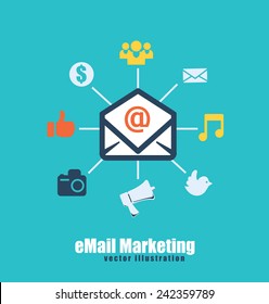 email icon design, vector illustration eps10 graphic 
