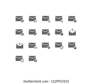 
Email Icon Design Vector Symbol Set including mail, envelope, Letter