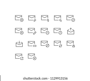 
Email Icon Design Vector Symbol Set including mail, envelope, Letter