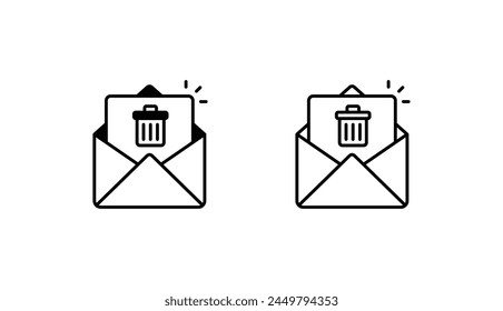 Diseño de icono de correo electrónico con fondo blanco ilustración de stock