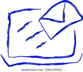 email icon in Doodle style