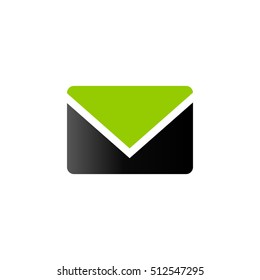 Email icon in duo tone color. Envelope post letter communication