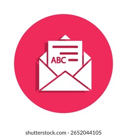 Icono de correo electrónico. Icono de sobre. Concepto de notificación de correo digital. Icono de correo para Web y App móvil. eps 10