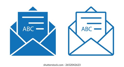 Ícone de email. Ilustração do envelope. Ilustração vetorial. eps 10