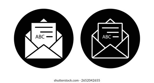 Ícone de email. Ilustração do envelope. Ilustração vetorial. eps 10