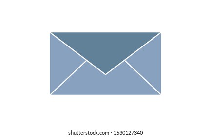 Email icon. Envelope Mail services. Contacts message send letter isolated flat