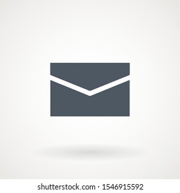 Email icon. Envelope Mail services. Contacts message send letter isolated flat. EPS 10