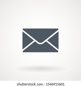 Email Icon. Envelope Mail Services. Contacts Message Send Letter Isolated Flat. EPS 10